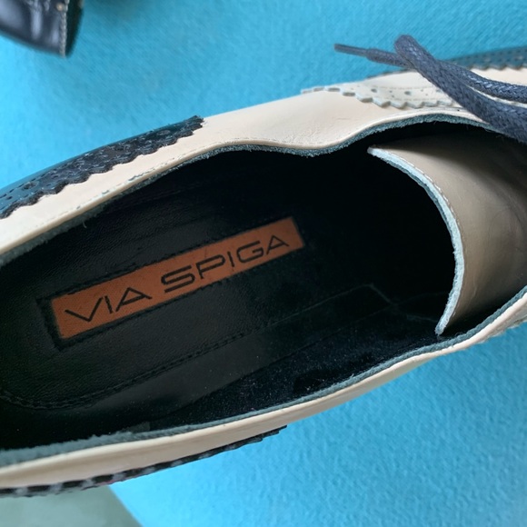 Via Spiga Italian Spectator heel with lace up vamp. Never worn. Sz 5-1/2M - Picture 5 of 7
